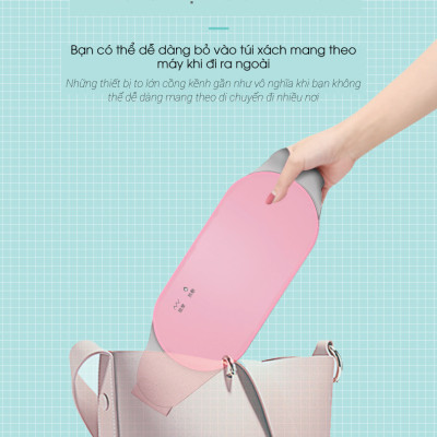 Đai Massage Bụng Giúp Giảm Đau Bụng Trong Kỳ Kinh Nguyệt, Ngày Đèn Đỏ , Hỗ Trợ Massage Hồng Ngoại Giữ Gìn Vóc Dáng Bằng Phương Pháp Nhiệt, Sử Dụng Siêu Vật Liệu Graphene - Tặng kèm máy massage mini