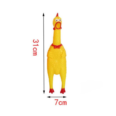 Đồ chơi con gà la hét cho chó mèo, shrilling chicken, gà la hét cỡ to 31cm
