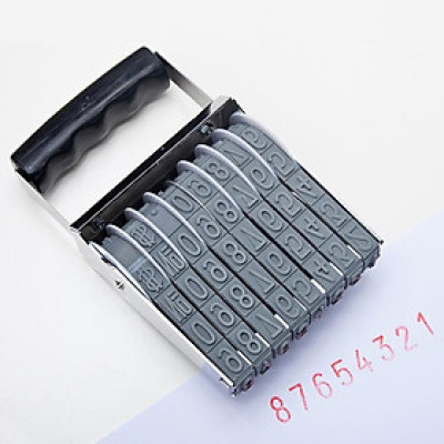 Dấu đóng Điều chỉnh Thay đổi NSX, HSD,Dãy 8 số... cao 15mm chấm mực ngoài Shiny N-A8 & khay mực Thường