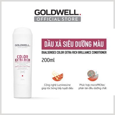 Dầu Xả Giữ Màu Tóc Nhuộm Goldwell Color Extra Rich – Dưỡng Tóc Mềm Mượt, Lâu Phai