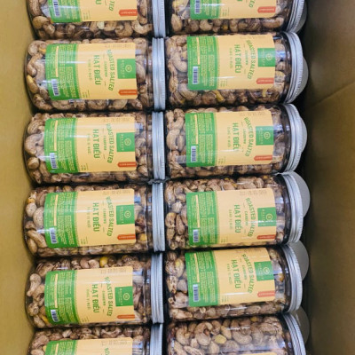 HẠT ĐIỀU RANG MUỐI BÌNH PHƯỚC NGUYÊN HẠT VỎ LỤA 500GRAM