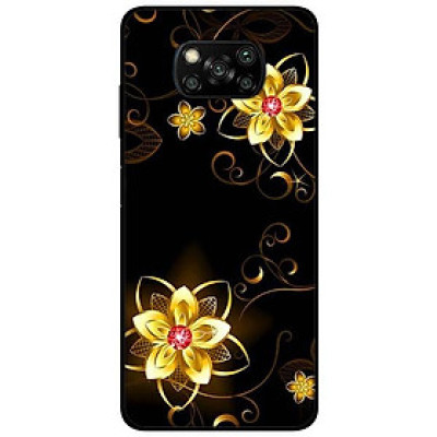 Ốp lưng dành cho Xiaomi Poco X3 mẫu Họa Tiết Hoa Vàng