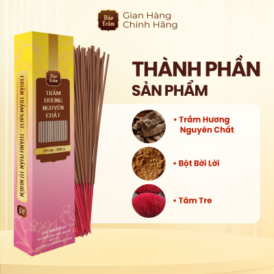 Combo Tròn Tâm Vẹn Nghĩa – Khăn Bao Sái Bảo Trầm + Nhang Trầm Nguyên Chất 180g | Thanh Tịnh, An Toàn