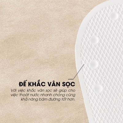 Tomoyo Dép Quai Ngang Da Microfiber Siêu Nhẹ TMD31504