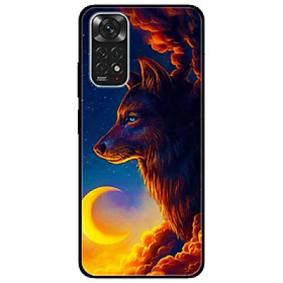 Ốp lưng dành cho Xiaomi Redmi Note 11 4G - Sói Và Mặt Trăng