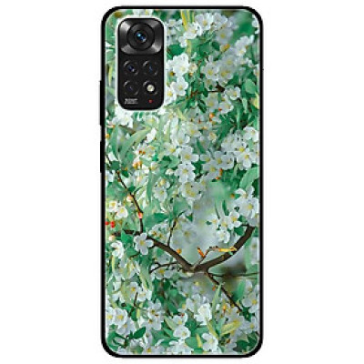 Ốp lưng dành cho Xiaomi Redmi Note 11 4G mẫu Hoa Lá Xanh 1