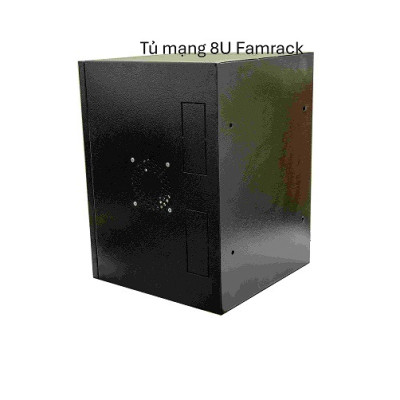 Tủ Mạng 8U Famrack D600 – Tủ Rack Treo Tường, Đựng Thiết Bị Điện Nhẹ, Hàng Chính Hãng