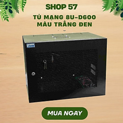 Tủ Mạng 8U Famrack D600 – Tủ Rack Treo Tường, Đựng Thiết Bị Điện Nhẹ, Hàng Chính Hãng