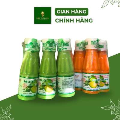 Combo 6 Chai Muối Ớt Chanh Đỏ Nha Trang 130gr