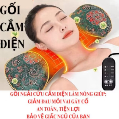 GỐI NGÃI CỨU XÔNG ĐIỆN CHO GIẤC NGỦ NGON CẢI THIỆN SỨC KHỎE CHO MỌI NGƯỜI 