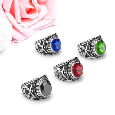 Nhẫn nam titan cao cấp thời trang rẻ đẹp nhẫn mỹ inox thép không gỉ trangsucpt đá đỏ nhẫn PTNNA05