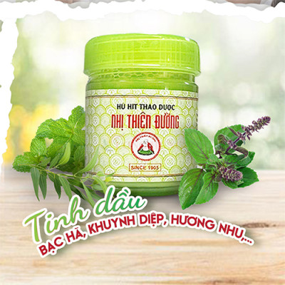 Hũ hít thảo dược Nhị Thiên Đường 17g - (01 Hũ/ 02 Hũ/ 03 Hũ/ 04 Hũ/ 05 Hũ/ 06 Hũ) - Hàng chính hãng