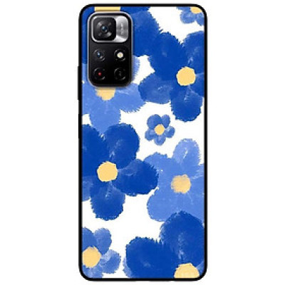 Ốp lưng dành cho Xiaomi Redmi Note 11 5G - Redmi Note 11T - Redmi Note 11S mẫu Hoa Vẽ Xanh