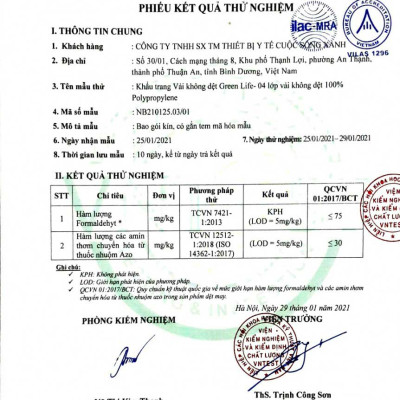 [Combo 3 hộp] Khẩu trang y tế kháng khuẩn cao cấp N95 GREEN LIFE - có chứng nhận kiểm định chất lượng