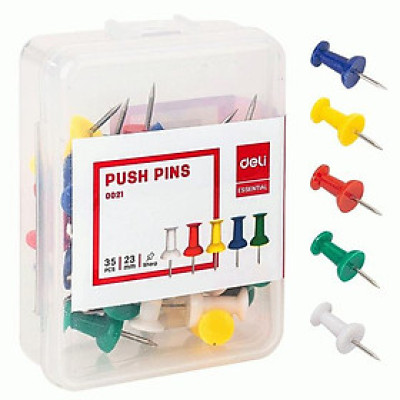 Ghim Mũ Nhựa Màu Deli 21 