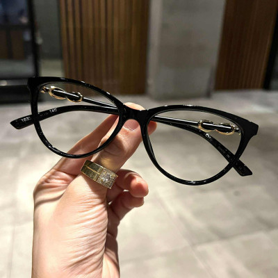 Kính Mắt mèo gọng xoắn sang chảnh thời trang Ulzzang Hàn Quốc