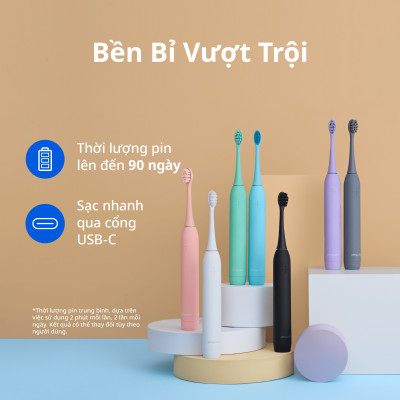 [Chính Hãng] Bộ Bàn Chải Đánh Răng Điện ZenyumSonic MỚi 2.0 & 3 Đầu Thay Thế - Hồng San Hô - Công Nghệ Singapore
