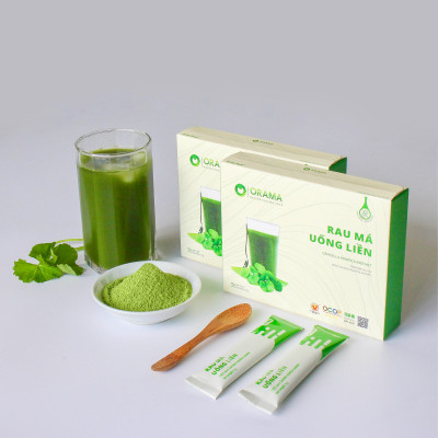 Rau Má Uống Liền Sấy Lạnh Nguyên Chất Hộp Ko Đường (3g*15 gói)  - Mát gan, detox, giảm mụn, giảm cân, giải nhiệt