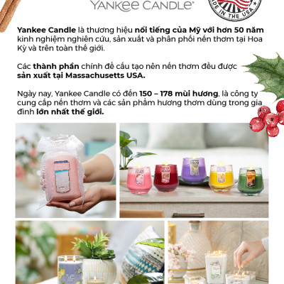 Nến Ly Lục Giác Sáp Đậu Nành 284gram từ Yankee Candle - BST nhiều mùi hương