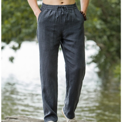 quần nam đũi linen đi biển