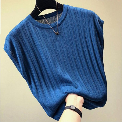 Áo len nữ ngắn tay trơn cổ tròn nhiều màu Haint Boutique Al15