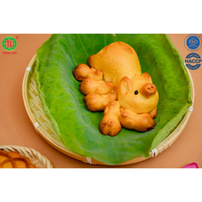 BÁNH TRUNG THU BẦY HEO 5 CON THÀNH LONG - NHÂN ĐẬU XANH 220G - VIỆT NAM