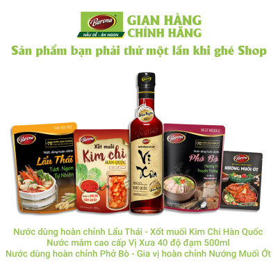 Combo 1 hộp (20 gói) Gia Vị Gà Chiên Nước Mắm Barona 80g ướp ngon chuẩn vị không cần nêm nếm