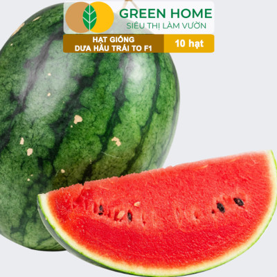 Hạt Giống Dưa Hấu Lai F1 Greenhome, Gói 10 Hạt, Dễ Trồng Quanh Năm, Nảy Mầm Cao, T26
