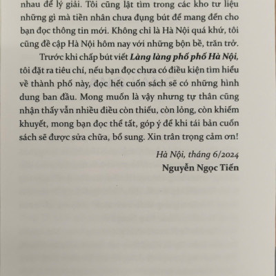 Sách - Làng làng phố phố Hà Nội (Nguyễn Ngọc Tiến) (Nhã Nam Official)