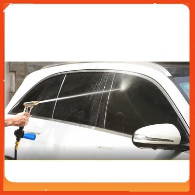 Bộ dây vòi xịt nước rửa xe, tưới cây . tăng áp 3 lần, loại 3m, 5m 206587 cút sập,nối nhựa vàng+ tặng mở chai
