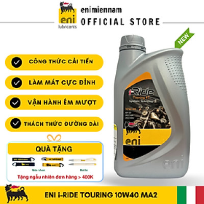 (HCM) Nhớt Eni I-Ride Touring 4T 10W40 1L new (xe côn tay và moto PKL)