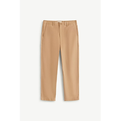 Quần Kaki Nam Premium ROUTINE Ống Ôm Trơn Form Slim Cropped - 10S24PCA001P | LASTORE MENSWEAR