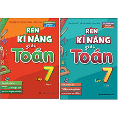 Combo 2Q: Rèn Kĩ Năng Giải Toán Lớp 7 - (Tập 1 + Tập 2)