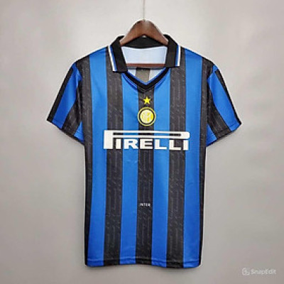 Áo Bóng Đá Retro Inter Milan 1997 - Sân Nhà bản cao cấp vải Cotton Polyester