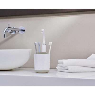 Hộp đựng bàn chải đánh răng nhà tắm Duo kháng khuẩn (Màu trắng) - 006162