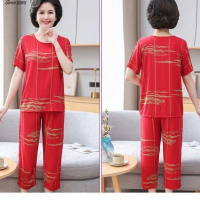 Đồ bộ trung niên cho bà cho mẹ, chất liệu mát, thấm hút mồ hôi, đồ bộ nữ kiểu set đi chơi , bộ đồ trung niên TN01