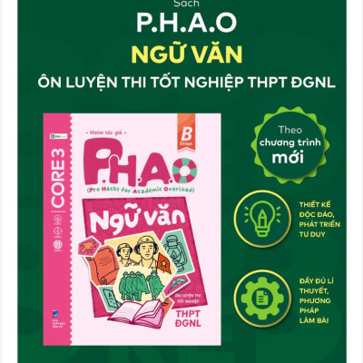Sách P.H.A.O Ngữ văn Ôn luyện thi tốt nghiệp THPT, ĐGNL