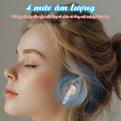 Máy trợ thính cho người già FUNMIC EN-D20 - 4 mức âm lượng tự điều chỉnh chứng nhận quốc tế an toàn