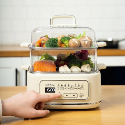 Nồi Hấp Đa Năng 2 Tầng Haatz CIM371, Dung Tích 10L, 8 Chức Năng, 1000W - Hàng Chính Hãng