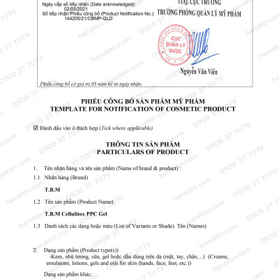 Kem Bôi Thon Gọn Vóc Dáng TBM Cellulitox PPC, Gel Vùng Bụng Hàn Quốc 500ml (Hàng Chính Hãng)