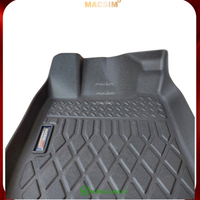 Thảm lót sàn Honda BRV 2022+ (sd) nhãn hiệu Macsim chất liệu nhựa TPE cao cấp màu đen