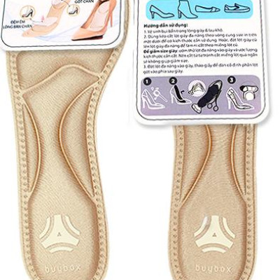 Miếng lót giày cao gót mũi nhọn cho giày bị rộng cao cấp, vải thoáng khí và êm chân- buybox - BBPK55