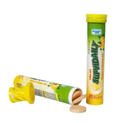 Thực Phẩm BVSK Viên sủi SUPVIDAILY - Bổ Sung Vitamin Và Khoáng Chất, Hỗ Trợ Nâng Cao Sức Đề Kháng