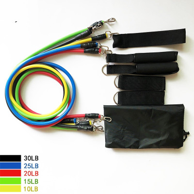 Bộ dụng cụ dây cao su đàn hồi tập thể thao, tập gym tại nhà tiện dụng (tặng túi đựng dây rút) - Hàng chính hãng 