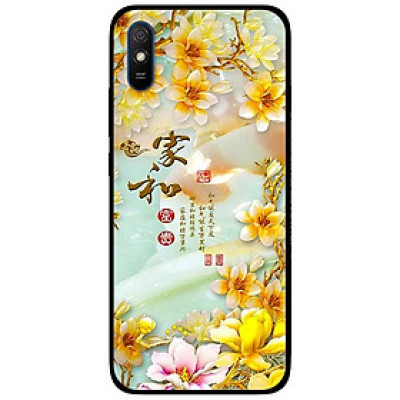 Ốp lưng dành cho Xiaomi Redmi 9A mẫu Chữ Hoa Vàng