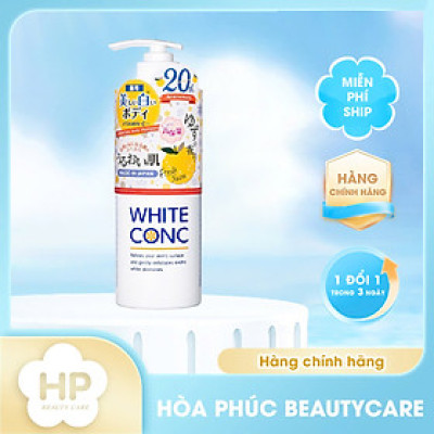 Sữa Tắm Dưỡng Trắng Da Toàn Thân Hương Yuzu White Conc (Chai 600 mL)