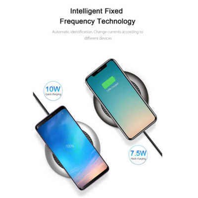 Đế sạc nhanh không dây tích hợp quạt hút tản nhiệt Baseus CCALL-XU01 cho Apple iPhone/ Samsung (Qi Wireless Quick Charger) - Hàng nhập khẩu