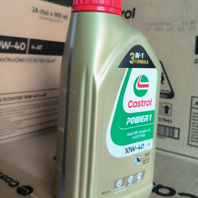 Dầu nhớt xe số Castrol Power 1 4T 10W-40, 800ml