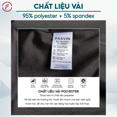 Bộ quần áo gió nam 2 lớp có mũ FASVIN BC24639.HN vải thể thao cao cấp lót vải thun hàng chính hãng