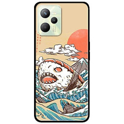 Ốp lưng dành cho Realme C35 - Realme Narzo 50A Prime mẫu Cá Shushi Cuộn